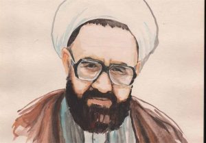 طرحی از شهید مطهری